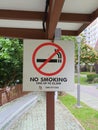 Singapore : No smoking signage