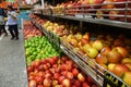 Fruits sold on a rack in a supermarket