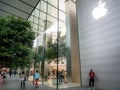 SINGAPORE - Nov 27, 2018 : Front of Apple store in Orchard road Singapore