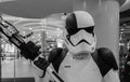 Singapore-09 NOV 2017: Stormtrooper soldier figure display in shopping mall open space