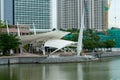 View of the Outdoor Theatre at Esplanade, Marina Bay, Singapore Royalty Free Stock Photo