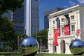 The Asian Civilisations Museum ACM, Singapore, with installation artwork on its grounds