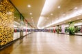 interior of MRT station. MRT, is a rapid transit system forming the major component of the railway system in Singapore. Royalty Free Stock Photo