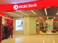 Singapore:OCBC Oversea Chinese Banking Corporation Royalty Free Stock Photo