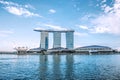SINGAPORE-OCT 28: The 6.3 biliion dollar (US) Marina Bay Sands