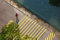 Singapore-12 OCT 2019: man running on punggol waterway park connector pcn