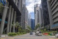 Skyscrapers in the Central Business District of Singapore Royalty Free Stock Photo