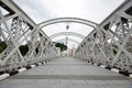 Anderson footbridge across the Singapore River Royalty Free Stock Photo