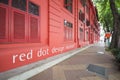 SINGAPORE, OCTOBER 13, 2015: red dot design museum is the center Royalty Free Stock Photo