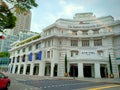 White bilding of The Capitol Kempinski hotel, Singapore