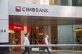 Singapore - 26 October 2019: CIMB bank located at Battery Road in Singapore
