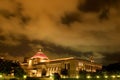 Singapore Parliament House at night