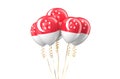 Singapore patriotic balloons holyday concept