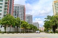 Singapore Public Housing Apartments in Punggol District, Singapore. Housing Development BoardHDB Royalty Free Stock Photo