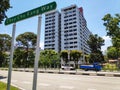 Singapore residential housing estate with Choa Chu Kang Way road