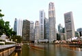 Singapore river and CBD Royalty Free Stock Photo