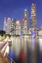 Singapore river cityscape Royalty Free Stock Photo