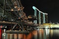 Singapore river and Helix bridge