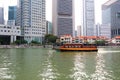Singapore : River taxi Royalty Free Stock Photo