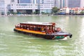 Singapore : River taxi Royalty Free Stock Photo