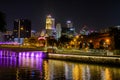 Singapore River Trail at night Suitable for walking