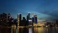 Singapore's Skyline of a Business Area