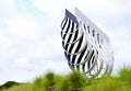 Singapore-08 SEP 2018:Singapore bishan park day view from metal sculpture frame