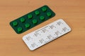 Singapore - SEPTEMBER 30, 2019: Azathioprine pills medicine tablet packet sachet drugs green pack