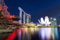 Iconic Helix Bridge Leads to Marina Bay Sands Singapore