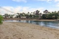 Singapore - SEPTEMBER 30, 2016: Sentosa beach afternoon Royalty Free Stock Photo