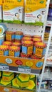 Singapore Seven Eleven Store Marina Bay Counter of Tiger Balm Mosquito repellent with price Royalty Free Stock Photo