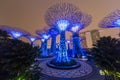 Singapore, Singapore - circa September 2015: Supertree Grove in Gardens by the Bay, Singapore Royalty Free Stock Photo