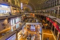 SINGAPORE, SINGAPORE - MARCH 11, 2018: Interior of The Shoppes at Marina Bay Sands shopping mall, Singapo Royalty Free Stock Photo