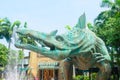 Singapore, Singapore - September 21, 2014:Jurassic Park theme in Universal Studios Singapore at Singapore Resorts World