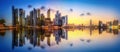 Singapore skyline background Royalty Free Stock Photo