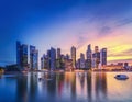 Singapore skyline background Royalty Free Stock Photo