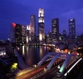 Singapore Skyline Night View