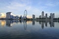 Singapore skyline and river