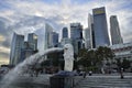 Singapore skyline and river during daytime