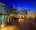 Singapore Skyline and view of Marina Bay