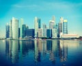 Singapore skyline Royalty Free Stock Photo