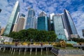 Singapore skyscraper modern office building blue sky Royalty Free Stock Photo