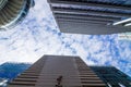 Singapore skyscraper modern office building blue sky Royalty Free Stock Photo