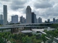 Singapore skyscrapers city view area