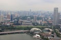 Singapore Skyview at Marina Bay near the mouth of the Singapore