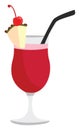 Singapore Sling, illustration, vector