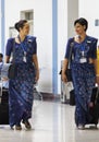 Singapore, Sri Lanka Airlines stewardess uniform.