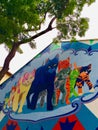 Singapore.Street Art of Cats