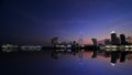 Singapore Sunset Skyline Garden By the Bay Royalty Free Stock Photo