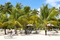 Singapore travel - view of beach in Sentosa island. Royalty Free Stock Photo